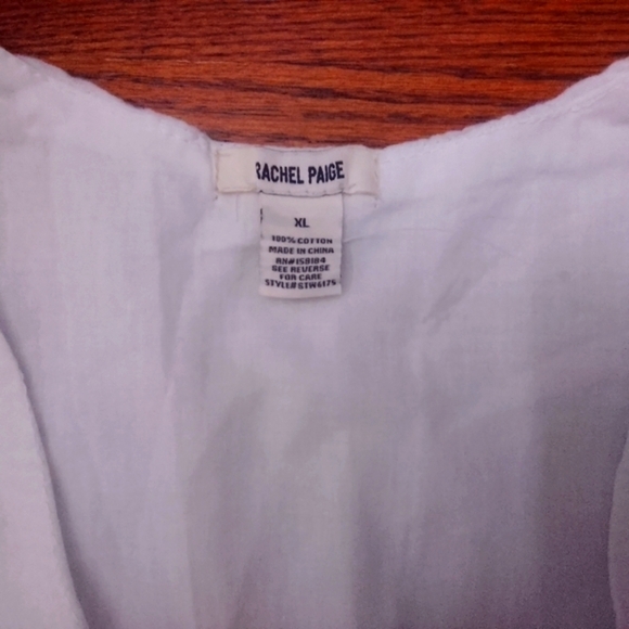 Rachel Paige White Button Vest - Picture 3 of 4